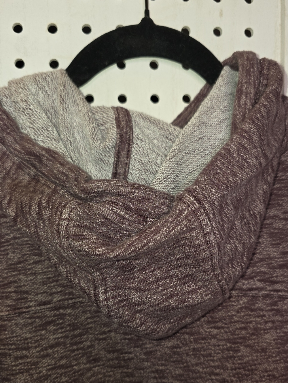 Carhartt Heathered Newberry Mauve/Maroon Pullover Hoodie Sweatshirt Large - Picture 5 of 7